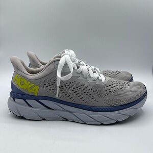 Hoka One One Clifton 7 Lunar Rock Nimbus Cloud Grey Sneakers Women's - Size 10.5